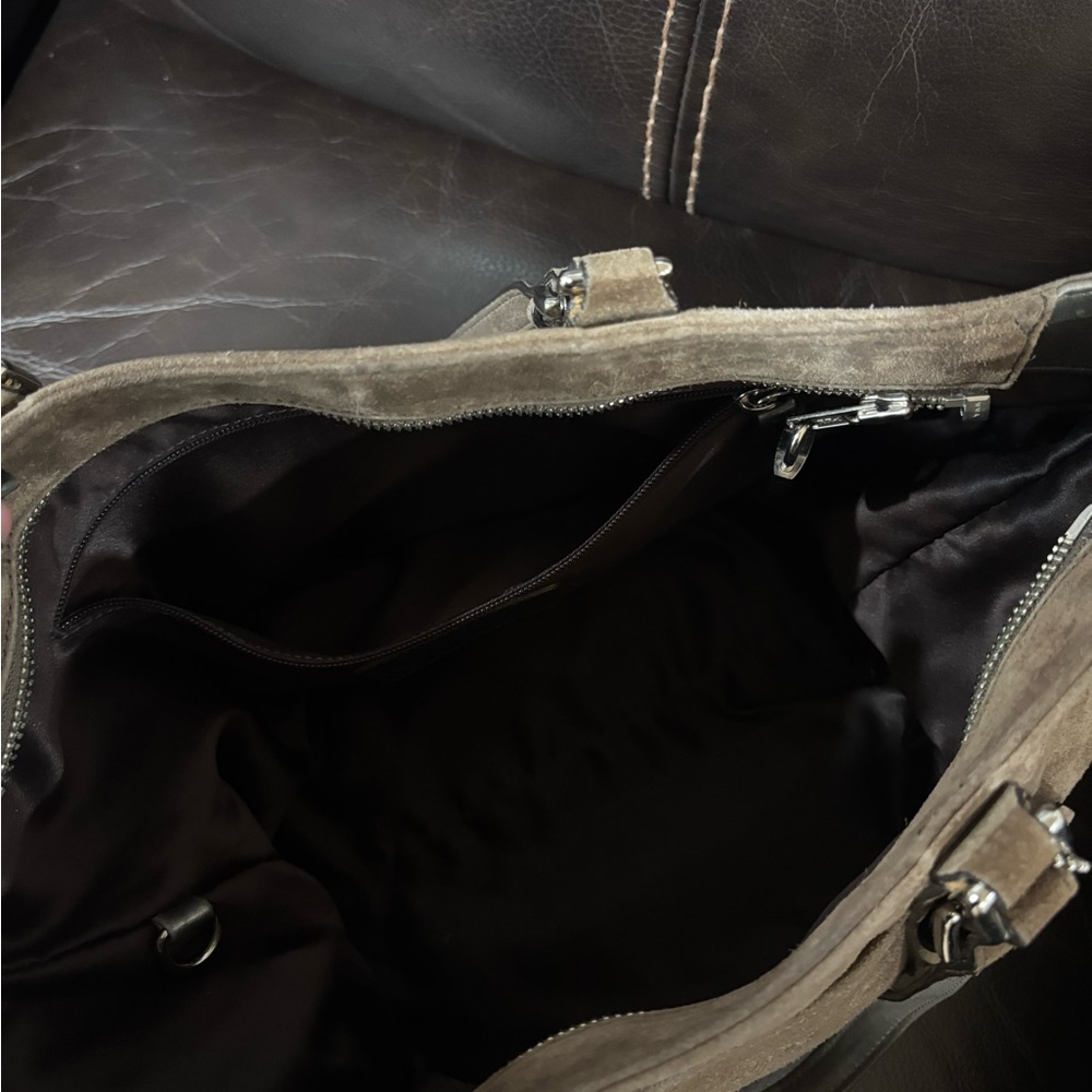 Coach Tan Suede Tote Bag - Picture 3 of 4